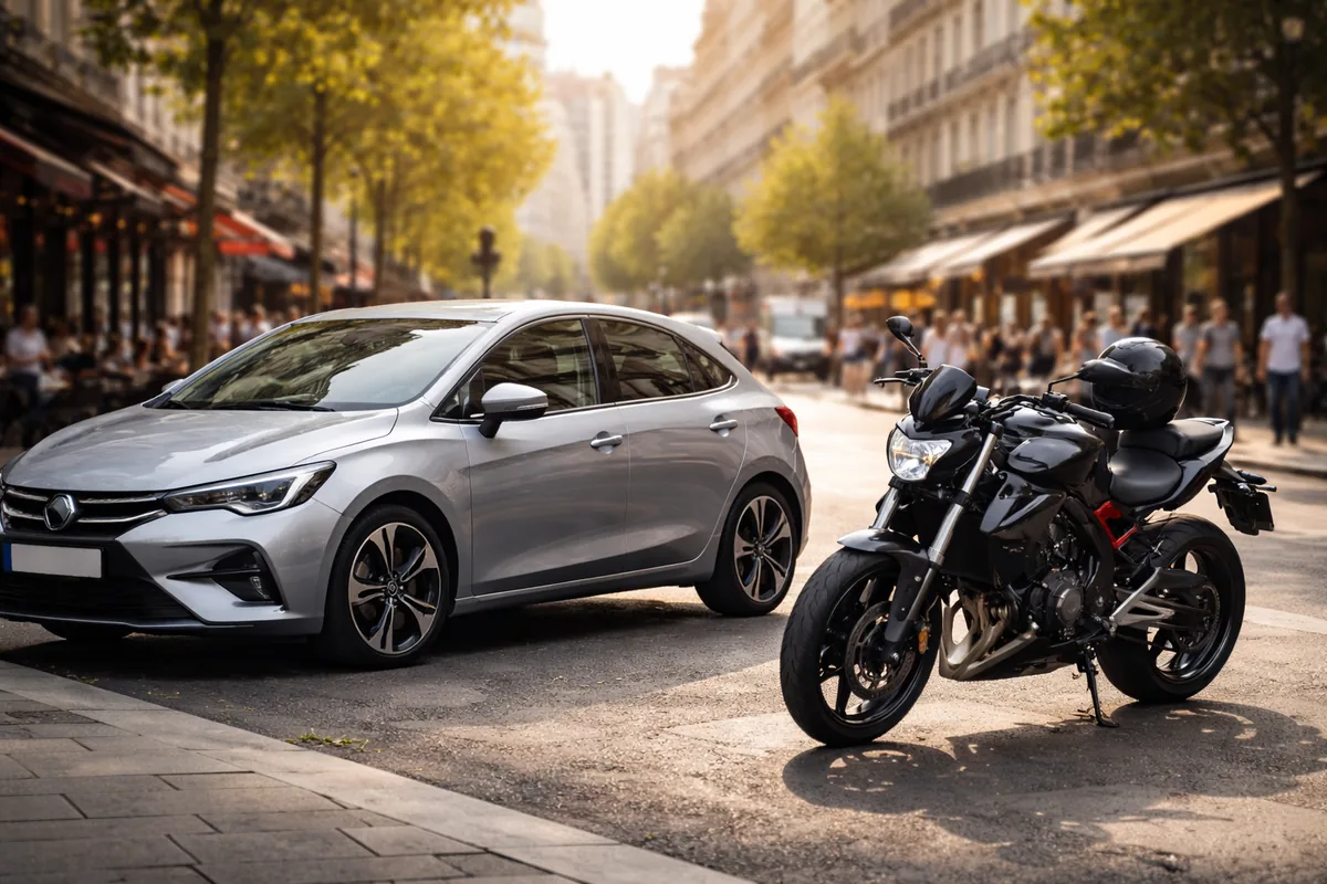 Comment choisir entre une voiture et une moto pour se déplacer en ville